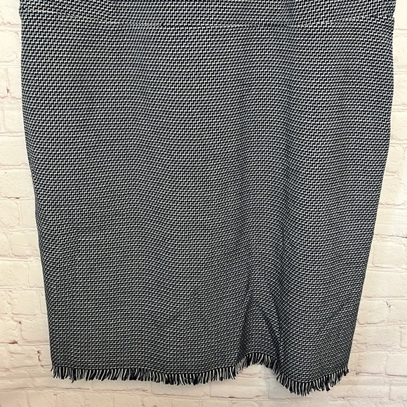 LOFT Sleeveless Blue Tweed Dress - Picture 4 of 13